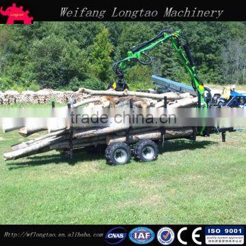 Farm Tractor Hydraulic Driven Log Crane With Control Valve