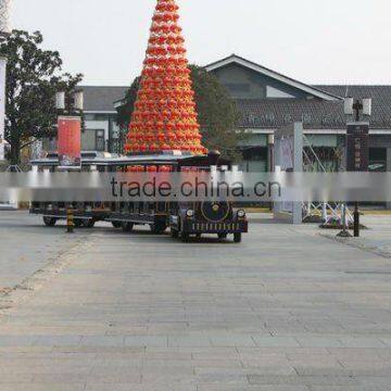Kids Riding Tourist Trackless Train, Plaza Train, Diesel Road Train photo-3
