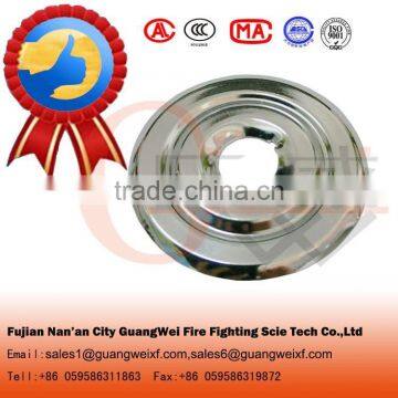 One-piece flat fire sprinkler escutcheon