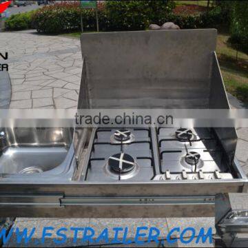 Off-road Style Foward Folding Hard Floor Travel Camper Trailer With Independent Suspension and Kitchen System photo-4