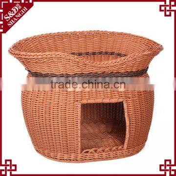 Latest Wicker Hand Made Cat Pet Product Two-tier Cat Beds Wholesale photo-4