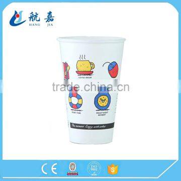 16oz Custom Frozen Cold Drinking Disposable Waxed Paper Cup photo-2