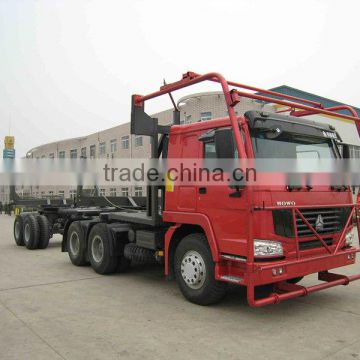 High efficiency and Benefit HOWO log carrier truck