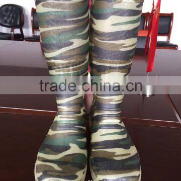 Camouflage Rain Boots Ladies Transparent Work Boots PVC Safety Shoes photo-2