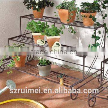 Wonderful Outdoor Multi-tier Metal Flower Plant Display