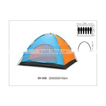 More than 6 people monolayer single-door outdoor camping tents selling from shenzhen to worldwhile