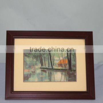 high quality red custom wooden photo picture frame wholesale