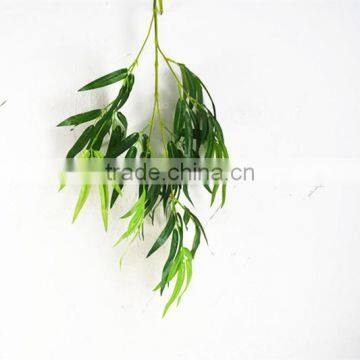 SJ070907 Artificial plastic hanging lucky bamboo leave