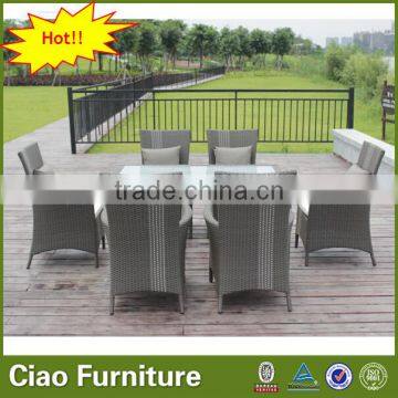 Restaurant Furniture 6 Seater Rattan Dining Set photo-3