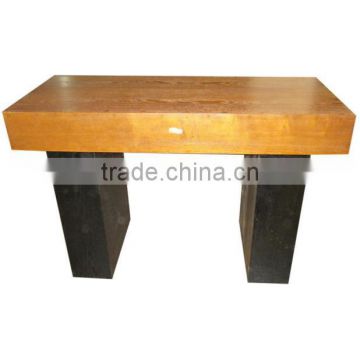 Nail salon reception desk Solid wood office table design receptionist table DS-9-M-YS062