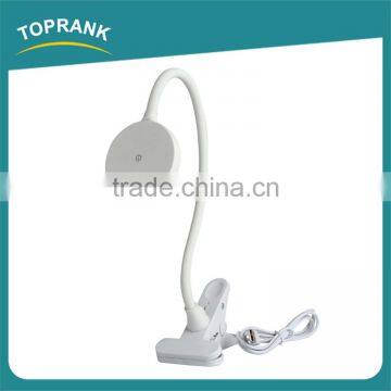 New Design Flexible USB Rechargeable Clip Lamps Eye Protection Led Reading Lamp photo-4