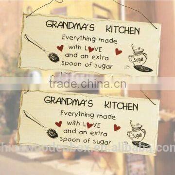 handmade fashion wooden door palte for garden with low price