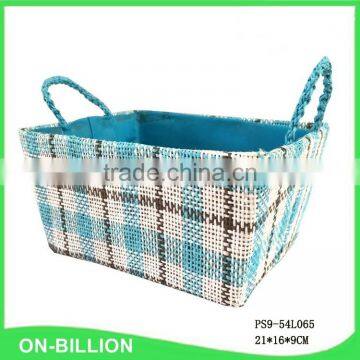 Household Cheap Colorful Paper Straw Tabletop Baskets photo-2