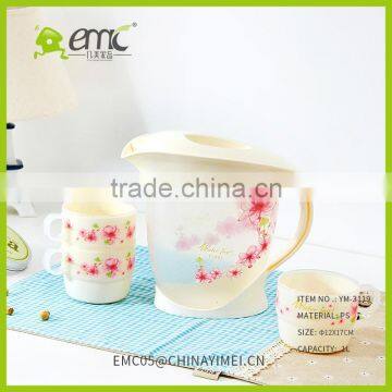 Hot and Cold Water /juice/tea Bottle With Cups Sets Cold Kettle Plastic Water Bottle photo-3