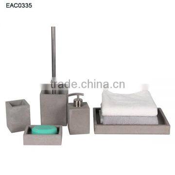 5-piece Beton Home Hotel Supplies Concrete Price Bathroom Accessory Set photo-2
