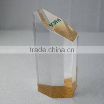 Custom Cylinder Bevel POP Acrylic Paperweigt photo-3