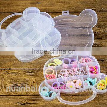 PP Plastic Cartoon Beads Clear Storage Boxes Transparent With Handle photo-2