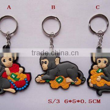 Fashion Low Price New Rubber Monkey Keychain for Russia New Year photo-2