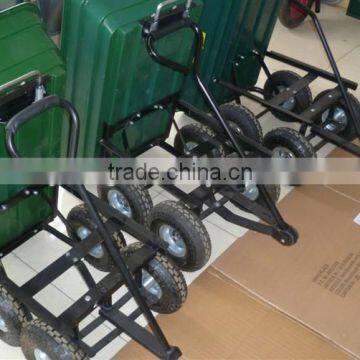 LARGE HEAVY DUTY GARDEN HOUSEHOLD 4 WHEEL UTILITY DUMP TRUCK WHEELBARROW TIPPER TC4253 photo-4