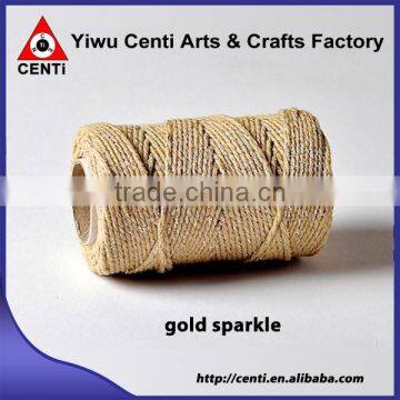 Quality gold sparkle coloured original cotton bakers twine