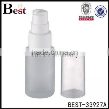 China Frosted 20 30 50 100ml Glass Bottle Hot Products Cosmetic Lotion Glass Bottle 100ml pp Pump Pet Cover photo-4