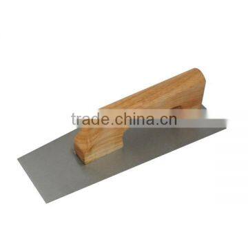 Plaster trowel wooden handle carbon steel blade masonry trowel hand plastering tool