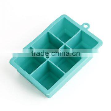 CBU19 Easy Release Silicone Ice Cube Tray Mold With 6 Small Cell photo-6