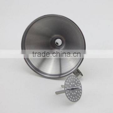 Wide Mouth Stainless Steel Funnel With Detachable Strainer photo-6