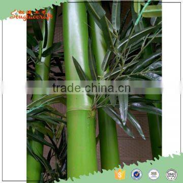 High Quality 6cm Outdoor New Green Chinese Plastic Leave Artificial Bamboo Poles Plants photo-4