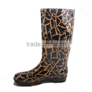 Leopard Print Sexy Waterproof Rain Boots Manufacturer photo-2