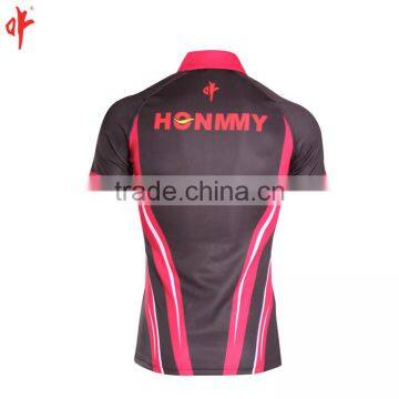 Football Rugby Jerseys,Sublimation Plain Black and Red Pantone Color photo-3