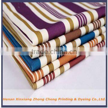 Multicoloured strip canvas waterproof/anti-fire/UV PVC FR protective fabric for tent