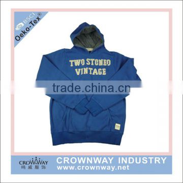 Wholesale OEM French Terry Hoodies And Sweatshirts With Vintage Wash