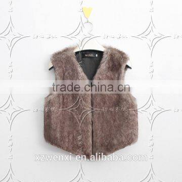2015 Winter Autumn Hot Style Street Snap'short Lady Faux Fur Coat Woman Dress