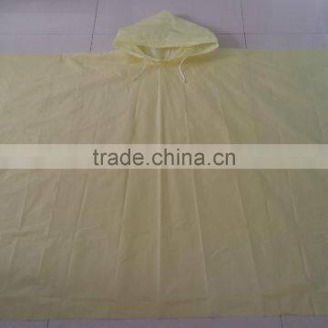 Cheap Yellow PEVA Poncho