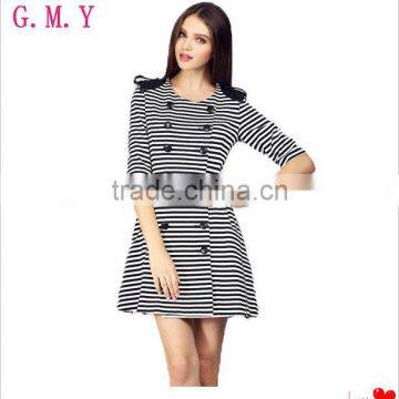 Straight Girl Blake Lively Dress Stripe Elie Saab Long Sleeve Dress