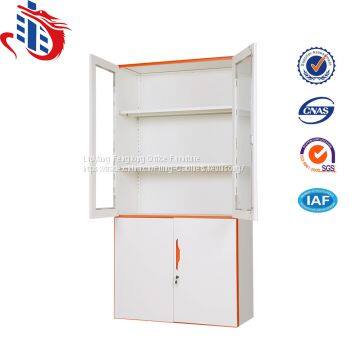 Hot Sale Metal Cupboard Design Filing Cabinets With Glass Doors photo-2