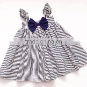 Boutique Girls Wedding Dress Party Wear Baby Soild White Cotton Dresses Wholesale Kids Clothing photo-3