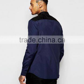 Latest Shirts With Faux Suede Panels photo-2