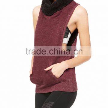 Yoga Frost Winter Vest in Black Heather For Women photo-4