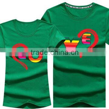 2016 Wholesale Love Printing T-Shirt For Couple