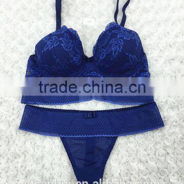 Shantou factory woman sexy bra and panty sets fashion new design