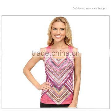 Latest Design Custom Fitness Printed Sexy Women Tank Top Yoga Sportswear photo-3