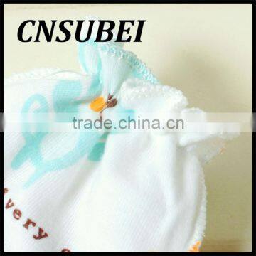 Newborn Baby Anti Grasping the Face Cartoon Cotton Glove,winter Glove Thermal Baby photo-6
