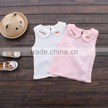 Wholesale Summer Cotton Printing Girls Shirt Dress Sleeveless photo-4