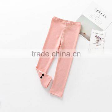 Wholesale spring little girl pink fitness leggings