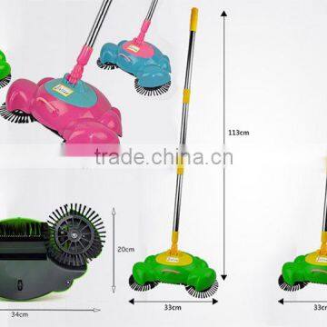360 Degree Rotation Swirl Dustpan Broom Hand Propelled Floor Sweeper photo-6
