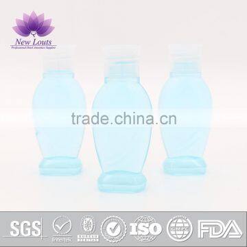 Small cosmetic plastic bottle for shampoo bath gel