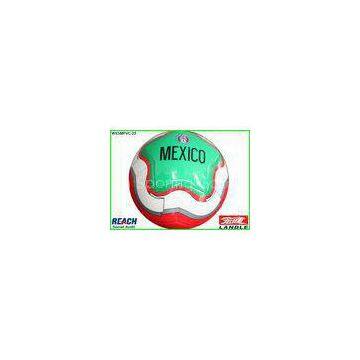 Promotional 28 Panel Size 4 Soccer Ball / Synthetic PU Foam Leather Football