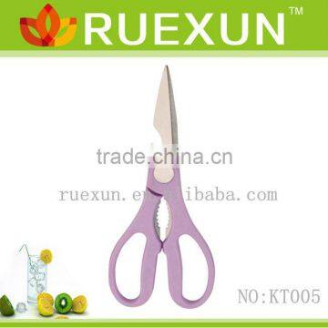 KT005 7.8" Hot Sale Stainless Steel Kitchen Scissors With Color pp Handle